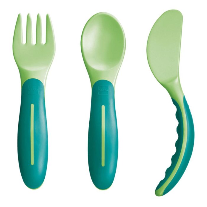 MAM Baby's Cutlery set posatine neutro - posate ergonomiche per bambini