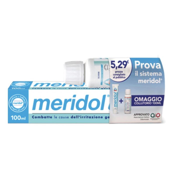 Colgate Palmolive Linea Dentale Meridol Dentifricio Gengive Delicate 2 tubi da 75 ml