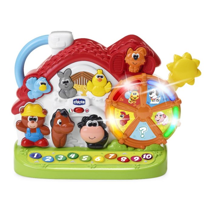 Chicco Gioco Nuova Fattoria Parlante Bilingue Italiano/Inglese 1-4 Anni 1 Pezzo
