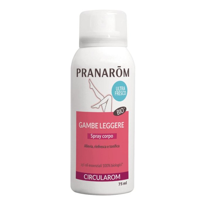 Pranarom Circular Spray Gambe Leggere e Circolazione Attiva con Oli Essenziali Naturali 75 ml