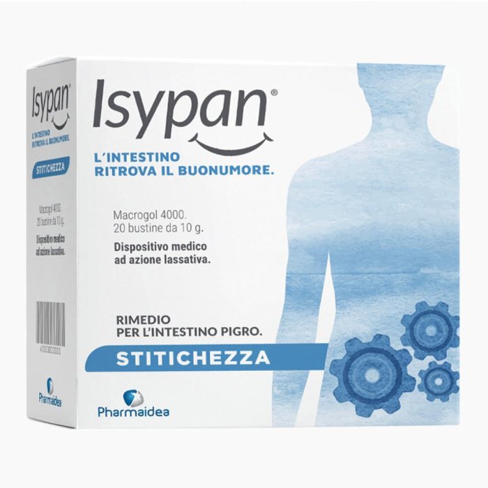 Isypan Stitichezza - Sollievo Naturale dalla Stitichezza con Macrogol 4000 20 bustine 