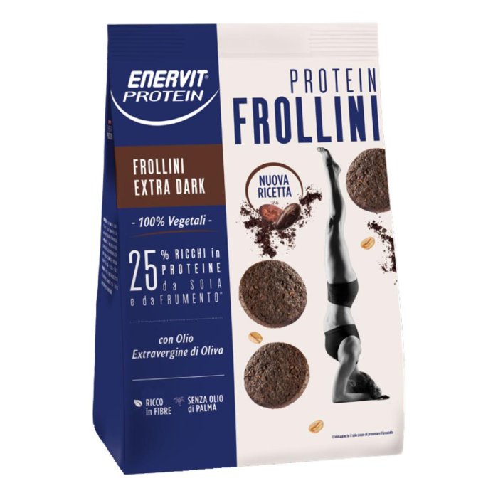Enervit Protein Frollini Proteici 200 g – Biscotti Froll Croccanti ad Alto Contenuto di Proteine e a Ridotto Contenuto di Zuccheri