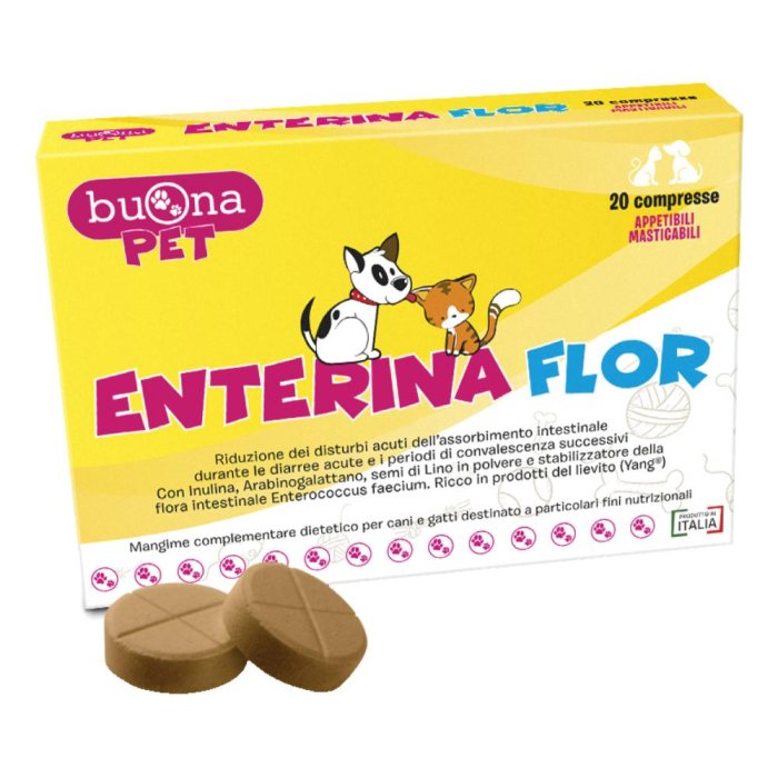 Enterina Flor 20 Compresse Integratore Probiotico per l’Equilibrio della Flora Intestinale