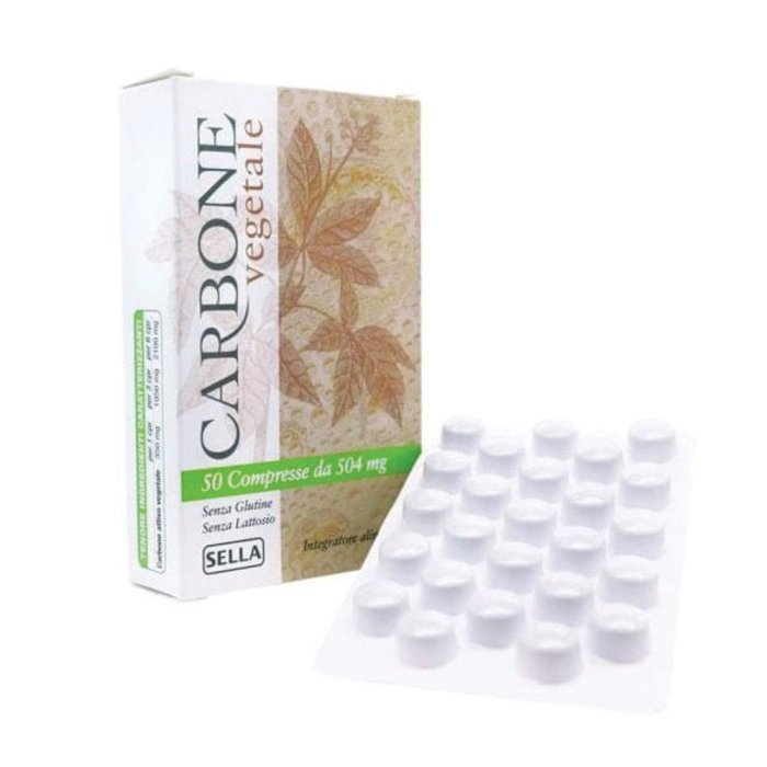Sella Carbone Vegetale Integratore Alimentare 50 Compresse