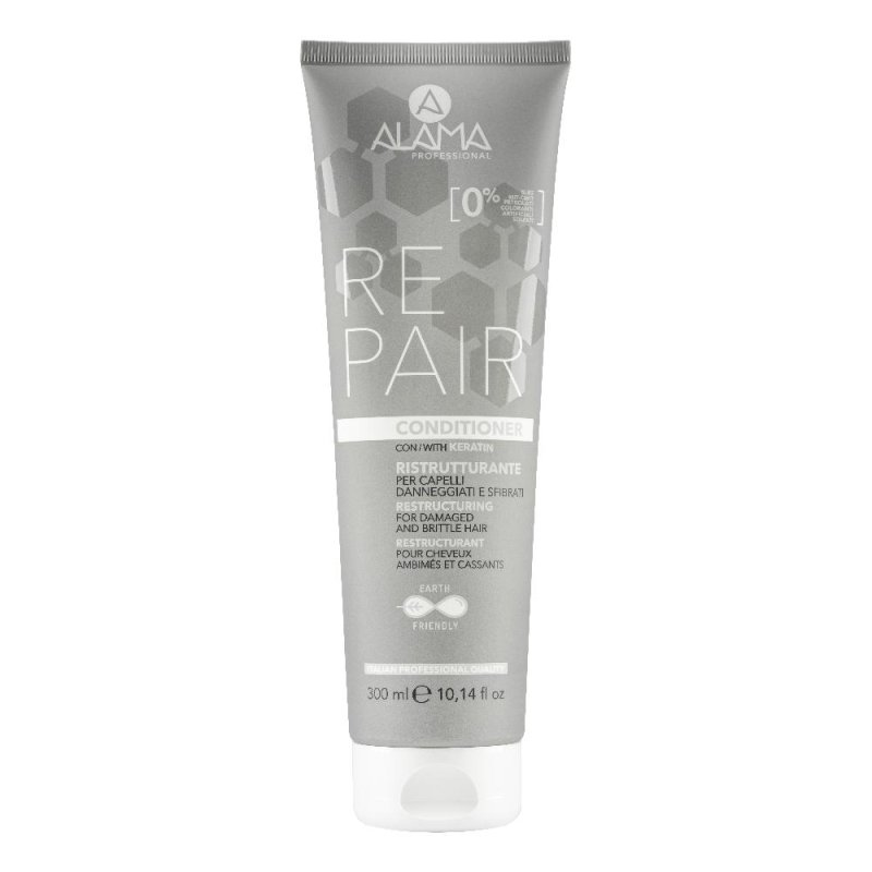 Alama Repair - Conditioner Ristrutturante Per Capelli Danneggiati Sfibrati,300 ml