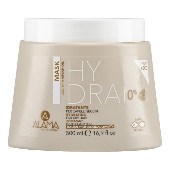 Alama Hydra - Maschera Idratante Per Capelli Secchi con Olio di Argan 500 ml