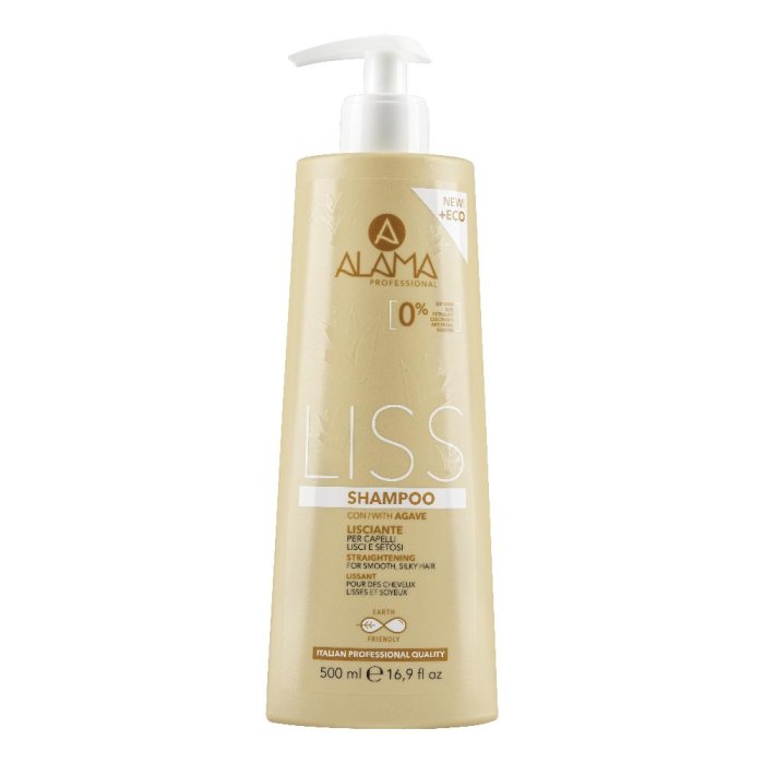 Alama Liss - Shampoo Lisciante per Capelli Lisci e Setosi 500 ml