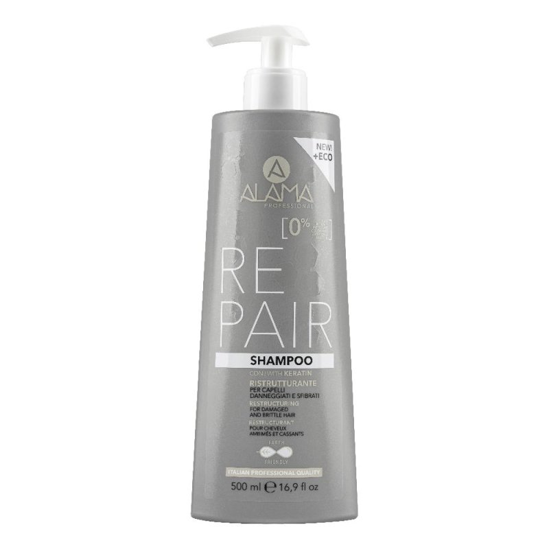 Alama Repair - Shampoo Ristrutturante Per Capelli Danneggiati e Sfibrati 500 ml