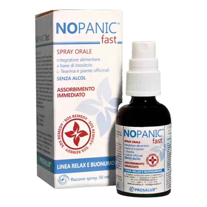 Prosalux Nopanic Fast Spray Orale 30 Ml