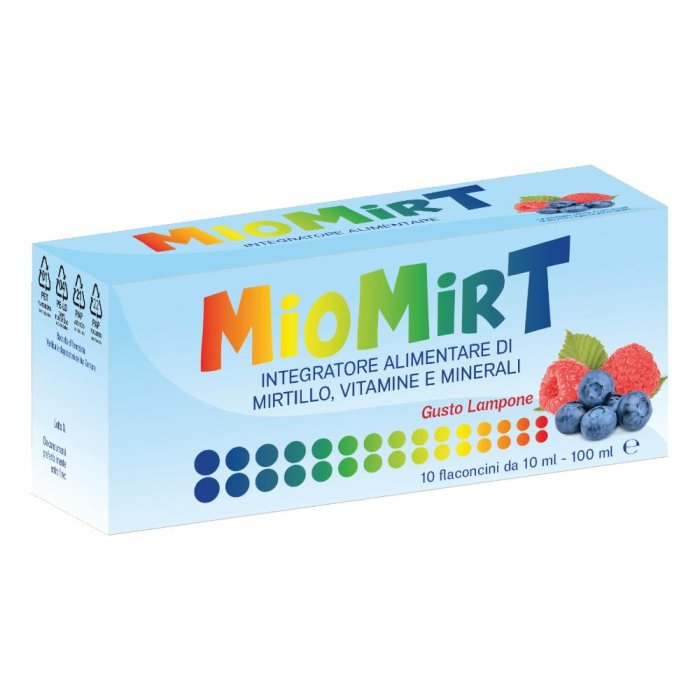 Miomirt 10 flaconcini 10 ml - integratore a base di mirtillo per microcircolo e vista