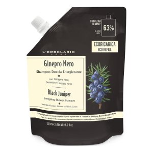 Ginepro Nero bagnoschiuma ricarica 500 ml - ricarica bagnoschiuma al ginepro nero