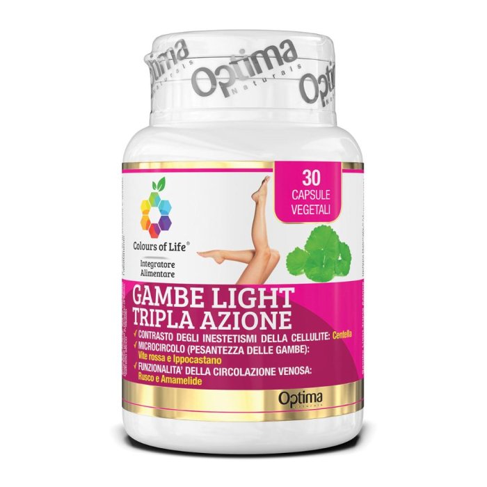 Gambe Light Colours Integratore per Gambe Leggere e Circolazione 30 Capsule