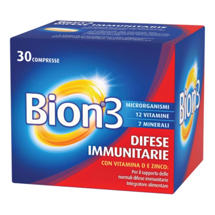 Bion 3 30 compresse integratore con con Vitamina D e Zinco per difese immunitarie - Procter & Gamble Bion 3 30 compresse integratore con con Vitamina D e Zinco per difese immunitarie - Procter & Gamble