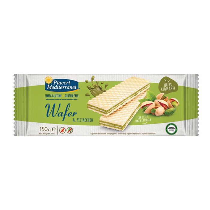 Piaceri Mediterranei Wafer Pistacchio senza glutine 150 G