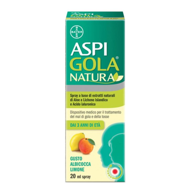Aspi Gola Natura Spray Albicocca Limone 20 Ml
