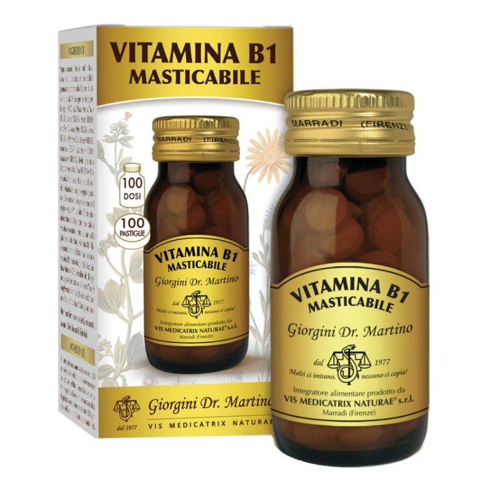 Dr. Giorgini Vitamina B1 Masticabile 100 Pastiglie