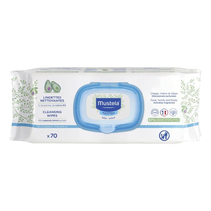 Mustela Cura delle Mamme e dei Bambini Salviette Detergenti Delicate 70 pezzi