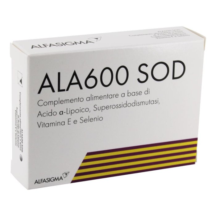 ALA 600 sodio 20 compresse - integratore di acido alfa-lipoico 600 mg