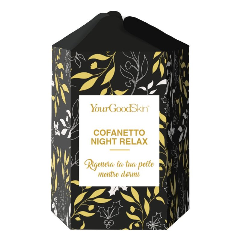 YourGoodSkin Cofanetto Night Relax Detergente + Cica Notte + Crema + Candela