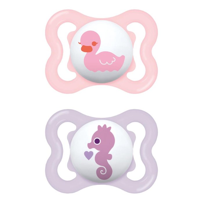 Bamed Baby Italia Mam Air Succhietto 2-6 Mesi Silicone Doppio Femmina