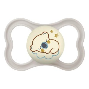 MAM Succhietto Air Night 6+ Mesi Animal in Silicone Neutro 2 Pezzi