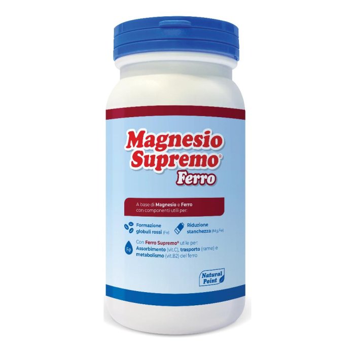 Natural Point Magnesio Supremo Ferro Integratore Alimentare 150g