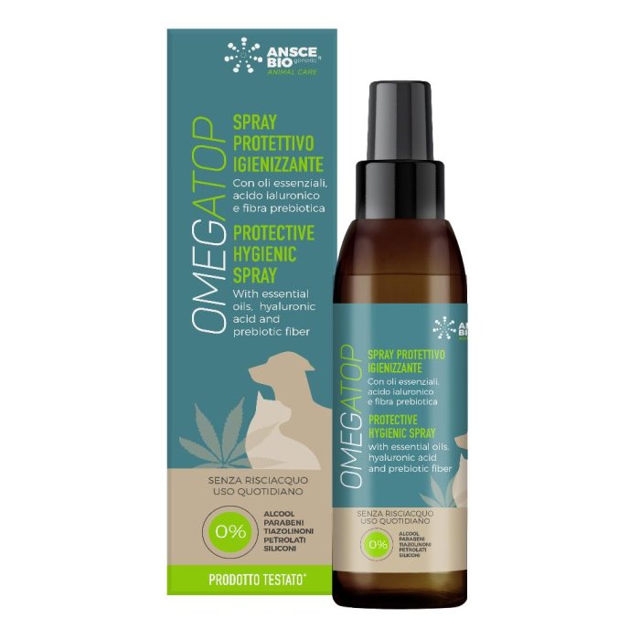 Omegatop Spray Protettivo Igienizzante Per Cani E Gatti 150ml