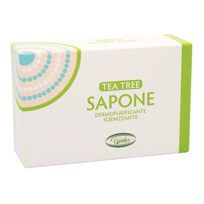 Sapone Naturale Tea Tree e Aloe 100 g Vividus – Detergente Purificante Antibatterico per Viso e Corpo