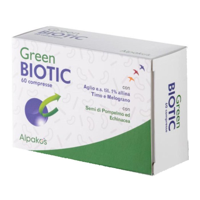 Green Biotic 60 compresse - integratore per difese immunitarie con aglio timo melograno ed echinacea