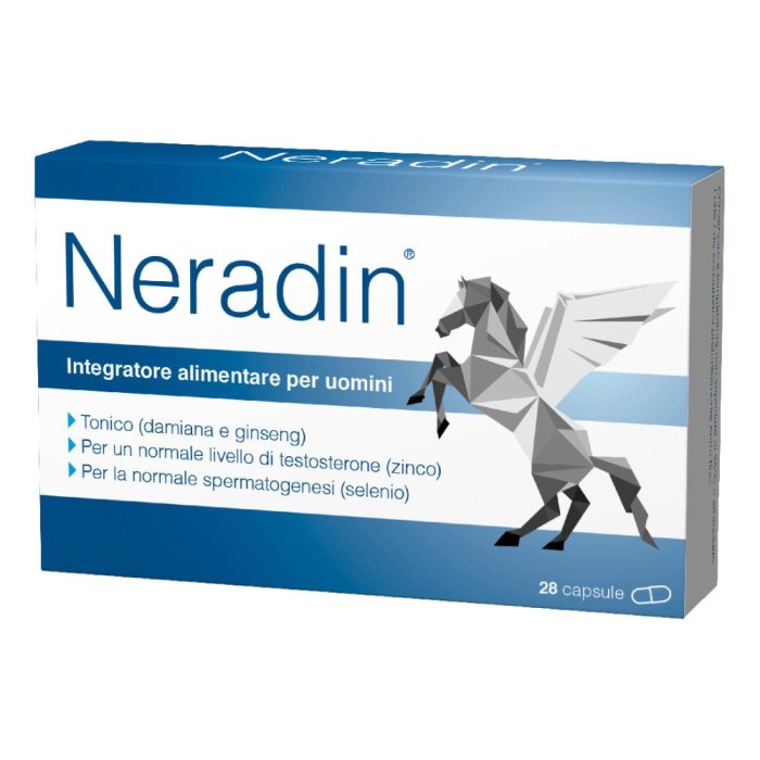 Neradin 28 capsule 7,67 g integratore uomo per fertilità, testosterone e vitalità