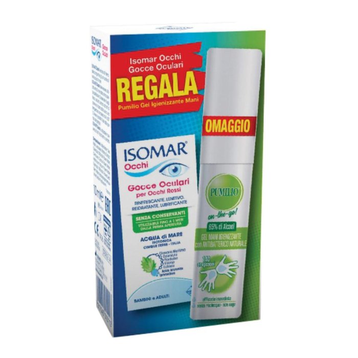 Isomar Occhi Gocce Oculari 10ml + Omaggio Pumilio Gel 25ml
