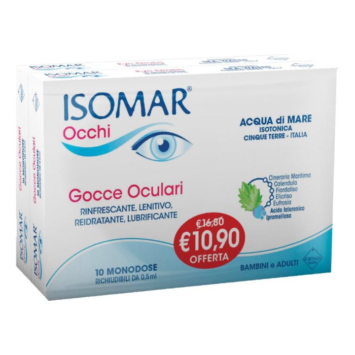 Isomar Collirio Occhi Monodose 10 Fiale 0,5ml Bipack