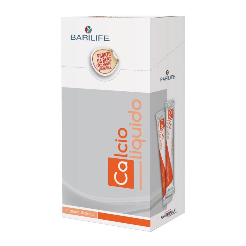 Barilife Calcio Liquido 15 Stick Integratore di Calcio ad Alto Assorbimento per Ossa e Denti