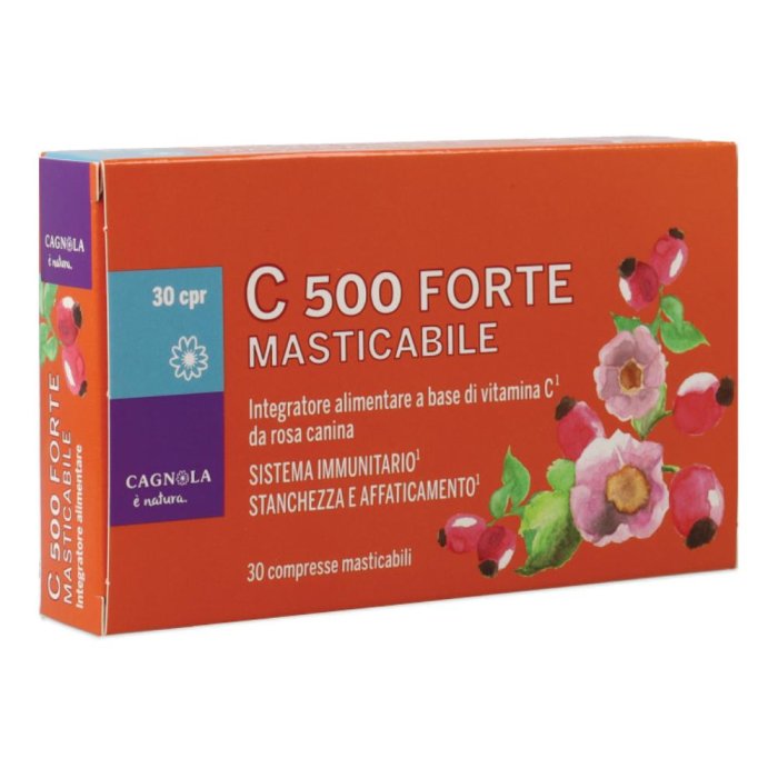 C500 Forte masticabile 30 compresse - integratore di vitamina C 500 mg masticabile