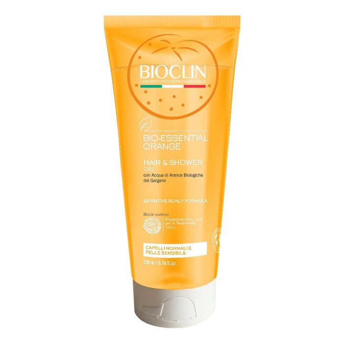 Bioclin Bio Essential Orange Hair and Shower Detergente Corpo e Capelli 200 ml