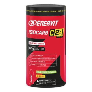 Enervit Sport Isocarb 2:1 Integratore di Carboidrati in Polvere per Endurance, Bevanda Energetica Isotonica, Barattolo 650 g
