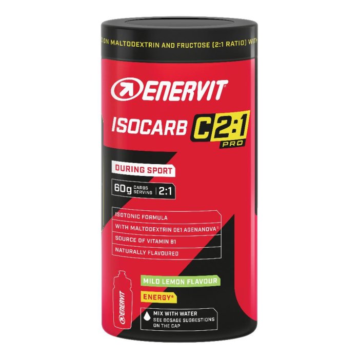 Enervit Sport Isocarb 2:1 Integratore di Carboidrati in Polvere per Endurance, Bevanda Energetica Isotonica, Barattolo 650 g