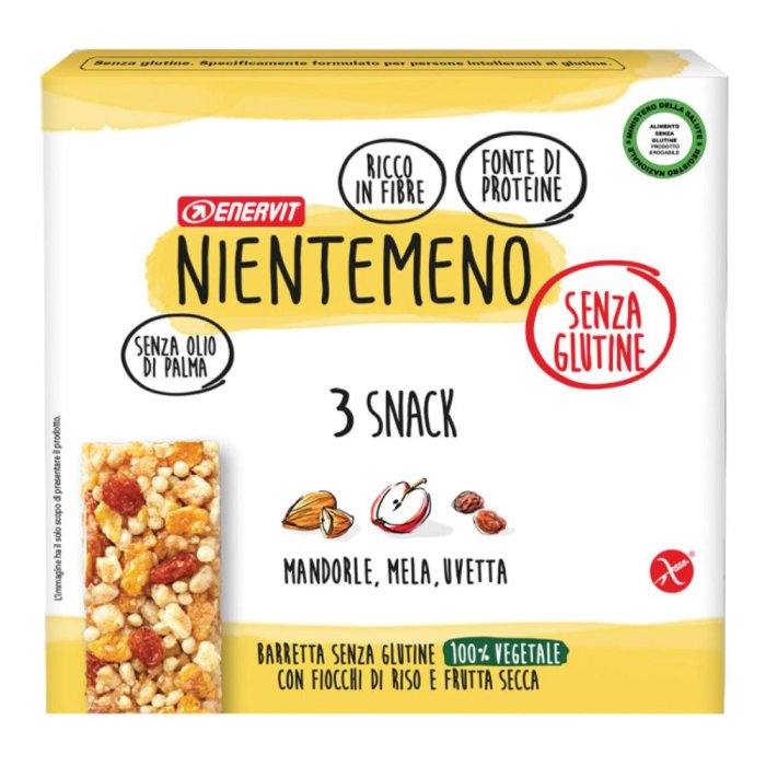 Enervit Nientemeno Barretta Barretta Mandorla Mela e Uvetta 3x21g
