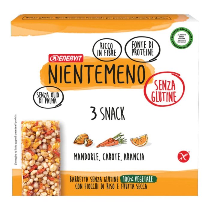 Enervit Nientemeno Barretta Arancia Mandorla e Carota 3x21g