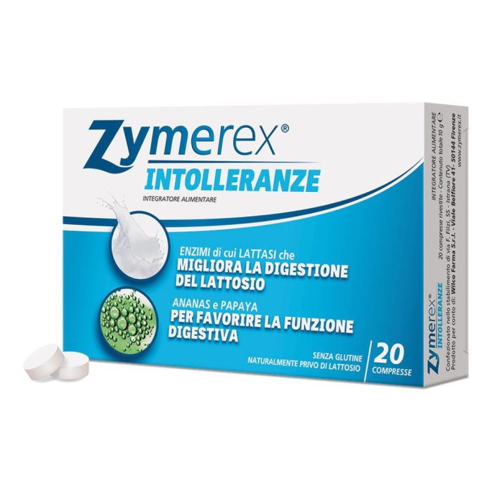Zymerex Intolleranze Integratore Digestione Lattosio 20 Compresse