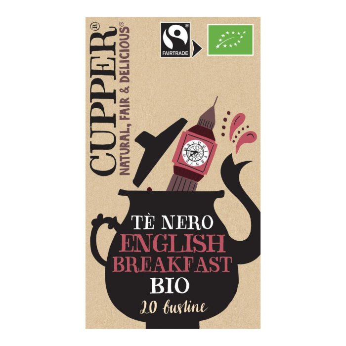 Cupper English Breakfast 44 g – Tè Nero Biologico Classico