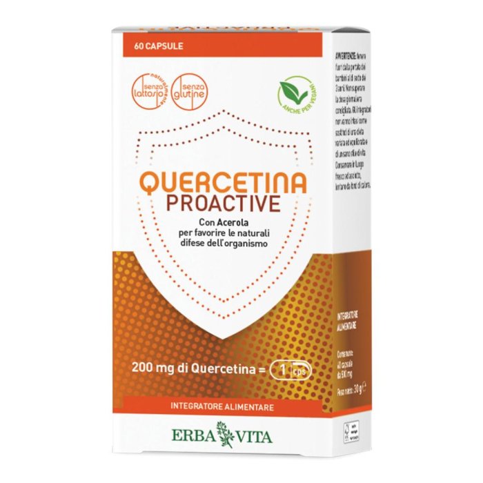 Erba Vita Quercetina Proactive Integratore Alimentare 60 Capsule