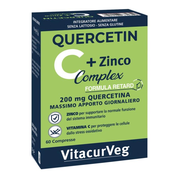 Pharmalife Research Vitacurveg - Quercetin C Complex Integratore, 60 Compresse