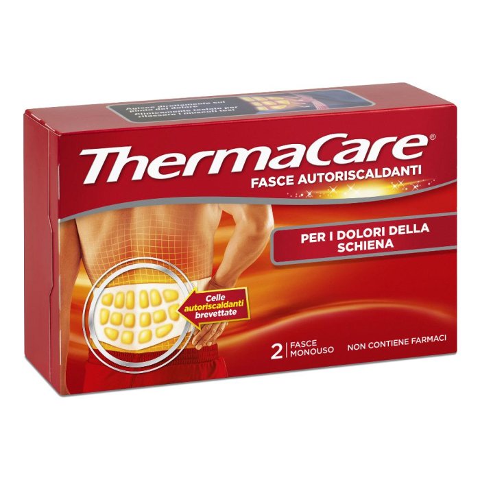 Fascia Autoriscaldante A Calore Terapeutico Thermacare Schiena 2 Pezzi
