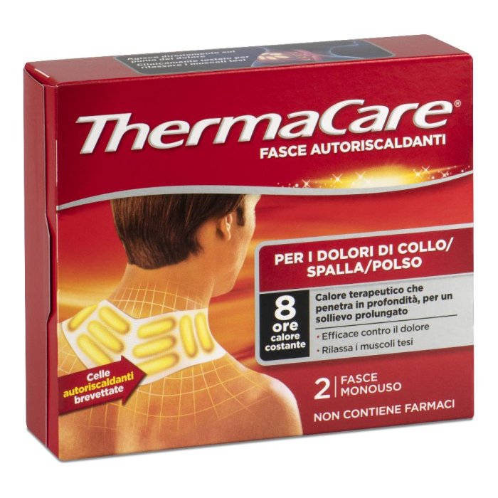 Thermacare - Fascia Autoriscaldanti Collo Spalle Polso Confezione 2 Fasce
