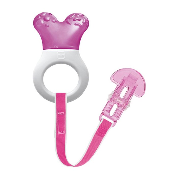 MAM Mini Cooler & Clip Dentaruolo Rinfrescante dai 2+ Mesi Rosa 1 Pezzo