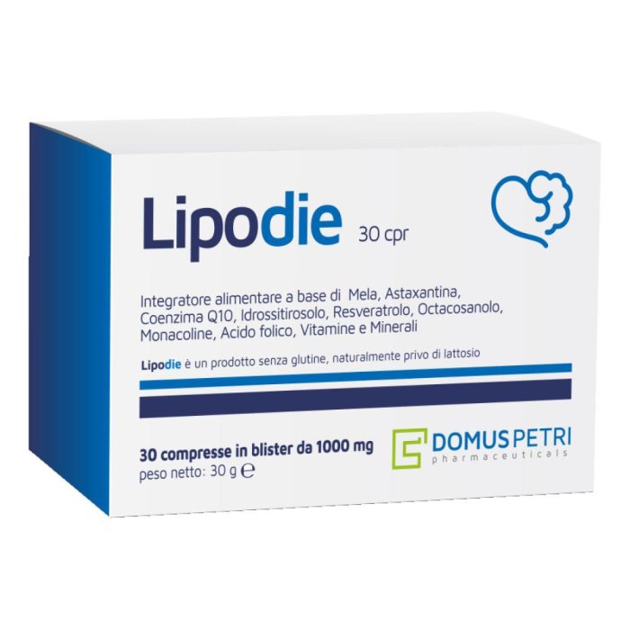 Lipodie Integratore 30 Compresse per Metabolismo dei Grassi e Drenaggio dei Liquidi