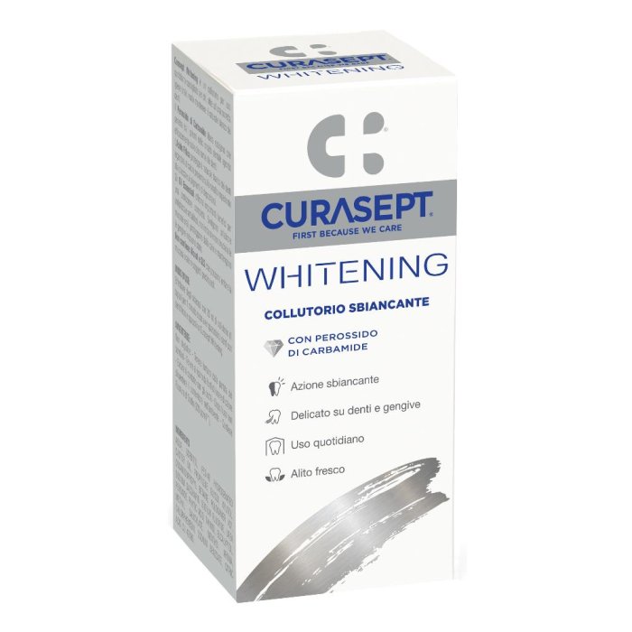 Curasept Whitening Collutorio sbiancante delicato per alito fresco 300 ml