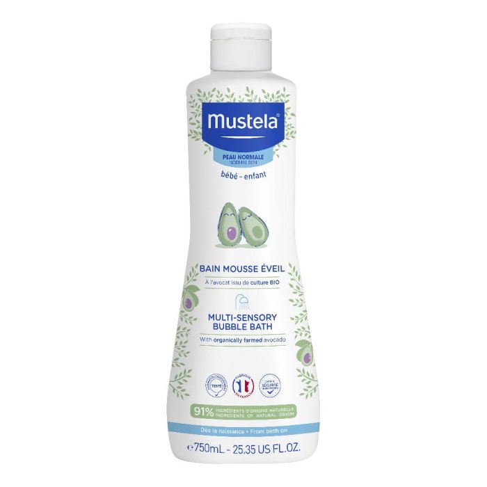 Mustela Cura delle Mamme e dei Bambini Bagnetto Mille Bolle Detergente Delicato Idratante 750 ml