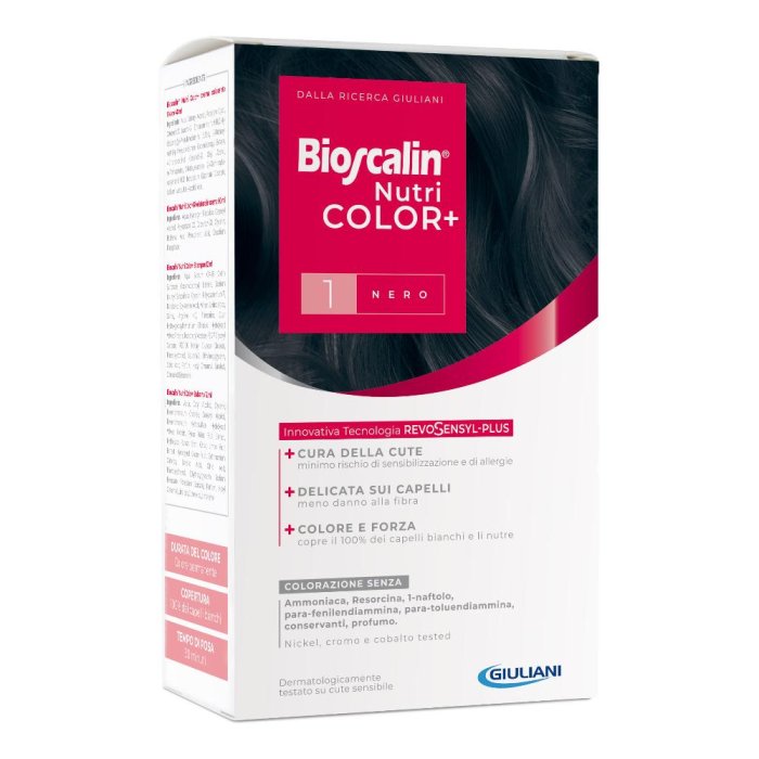 Bioscalin Nutricolor Plus 1 Nero Colorazione per capelli permanente